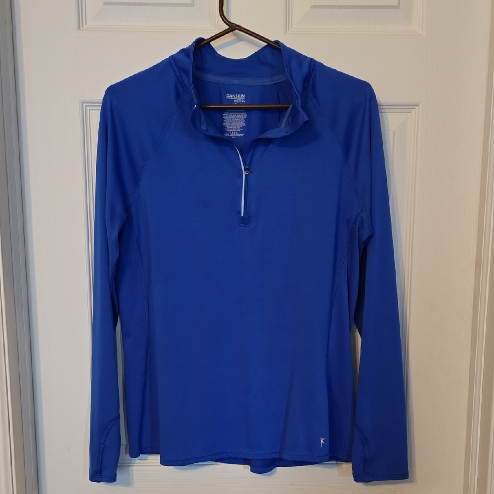Danskin Now Cobalt Blue Half-Zip Active Pullover
